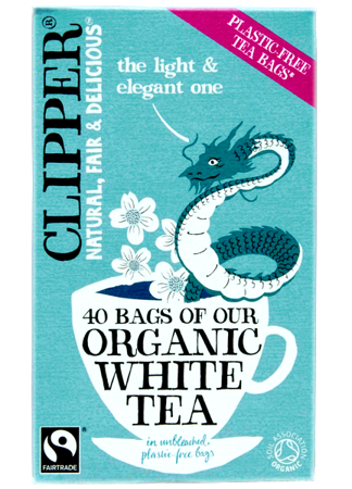 Herbata biała BIO, 40 saszetek Clipper