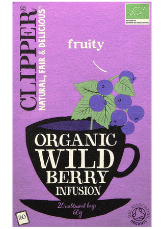 Herbata z hibiskusem i owocami leśnymi BIO, 20 saszetek Clipper