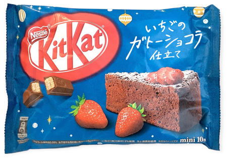 KitKat Mini o smaku ciasta czekoladowego - Strawberry Chocolate - 10 sztuk Nestlé
