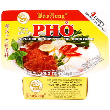 Kostki bulionowe PHO BO, wołowe 75g -  Bảo Long