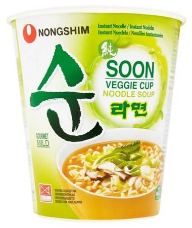 Zupa Soon Veggie Ramyun w kubku 67g Nongshim